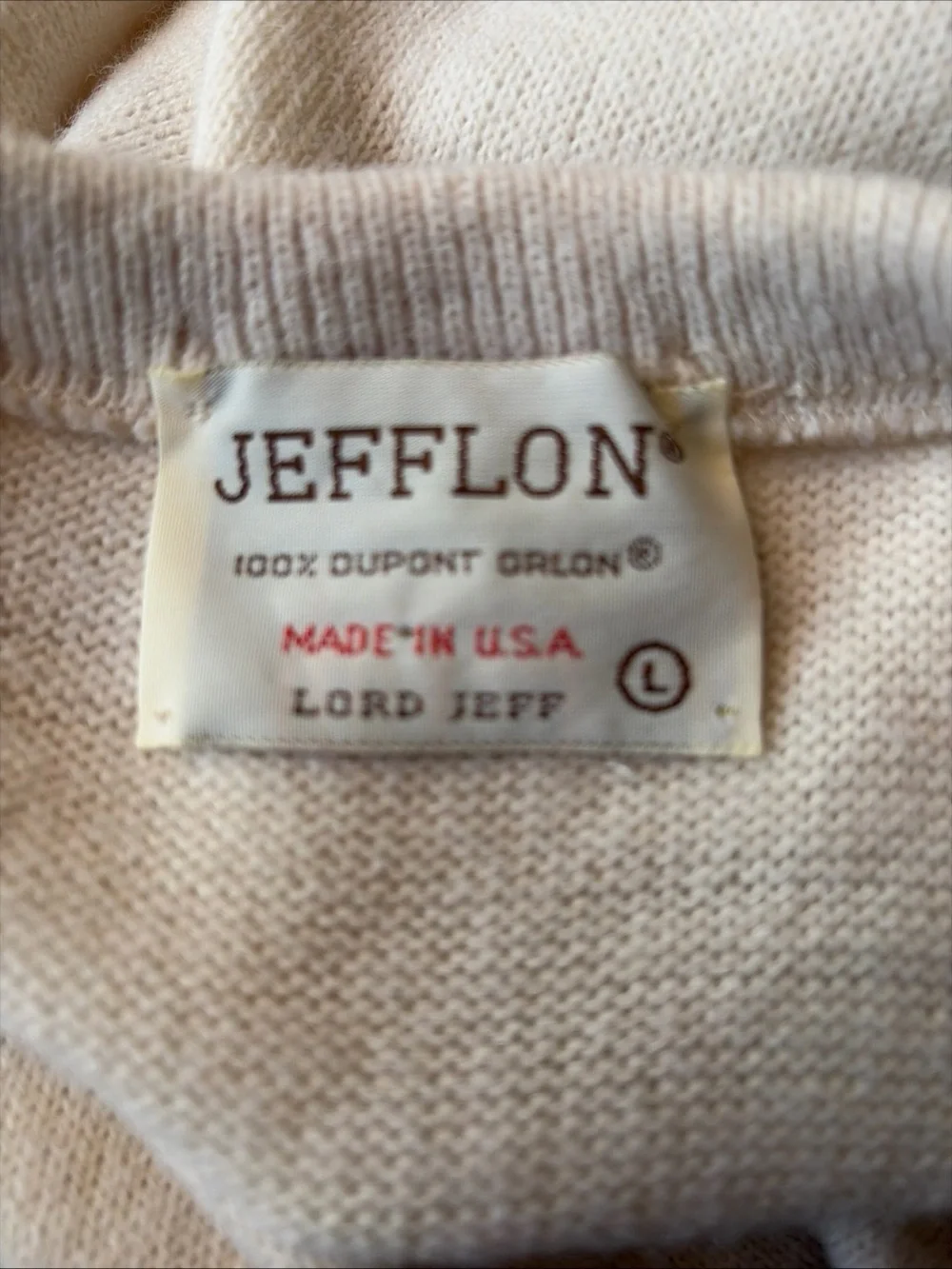 Men's V-Neck Sweater in Cream — Lightweight Everyday Knit
